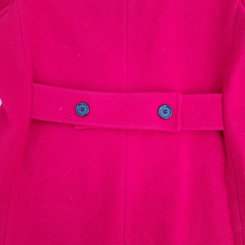 VINTAGE WOOL Women’s Long Coat Size 12/14 - Picture 6 of 8